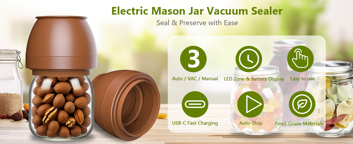 Mason Jar Vacuum Sealer