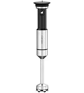 FRESKO Immersion Blender Handheld, Corded Hand Blender with Trigger Variable Speed, Anti-Scratch ...