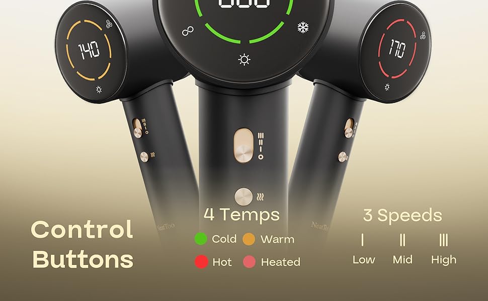 Various stylish hairstyles suitable for NeatToo high-speed hair dryer, curly hair