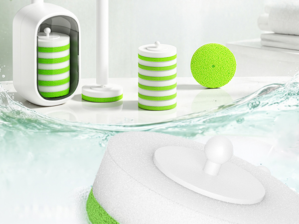 Green Disposable Toilet Brush