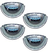 4Pack Acrylic Half Dome Mirror Corner Mirror Blindspot for Wall 12'' Diameter Safety Mirrors for ...