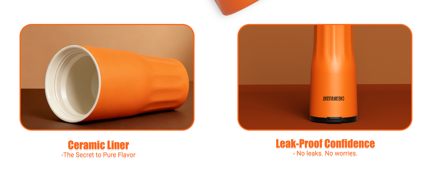 ceramic liner and leak-proof confidence