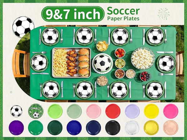 Soccer Paper Plates