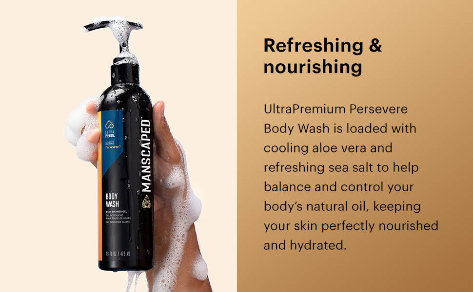 manscaped persevere body wash daily shower gel