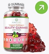 Purify Life Vegan Collagen Gummies with Biotin Vitamins for Hair Skin and Nails Health, (90 Chews...