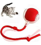 XYszpcgs Interactive Cat Toys Ball for Indoor Cats Fast Rolling on Carpet, Three Movement Modes,A...