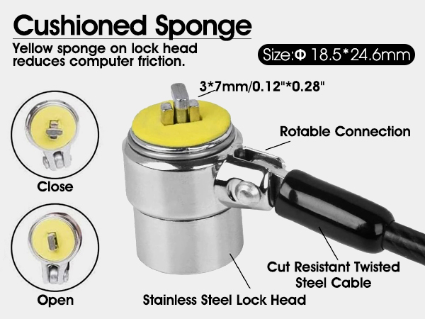 cable locks with keys cord locks security cable with loops anti theft wire lock cable