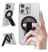 Magnetic Phone Grip for Samsung S25 Ultra MagSafe Kickstand Compatible with Finger Loop for Galax...