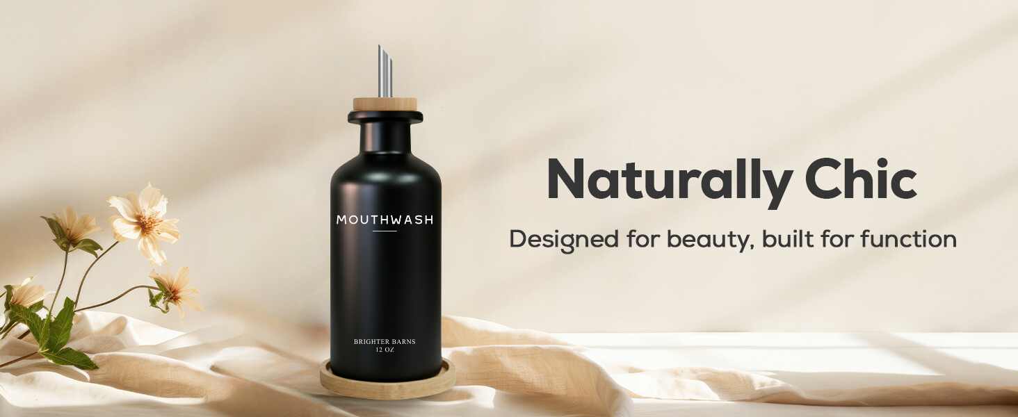 Naturally Chic - Boho Mouthwash Dispenser - Desktop