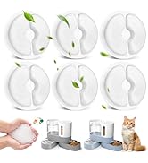 6 Pack Pet Food Desiccant Bags Replacement for Automatic Cat &amp; Dog Feeders | Moisture Absorbing, ...