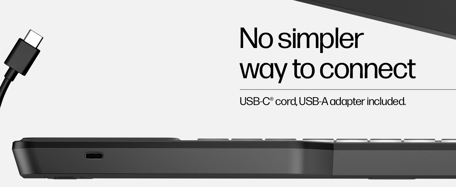 hp wireless keyboard computer key-board usb-nano-receiver ergo silent compact accessories numeric