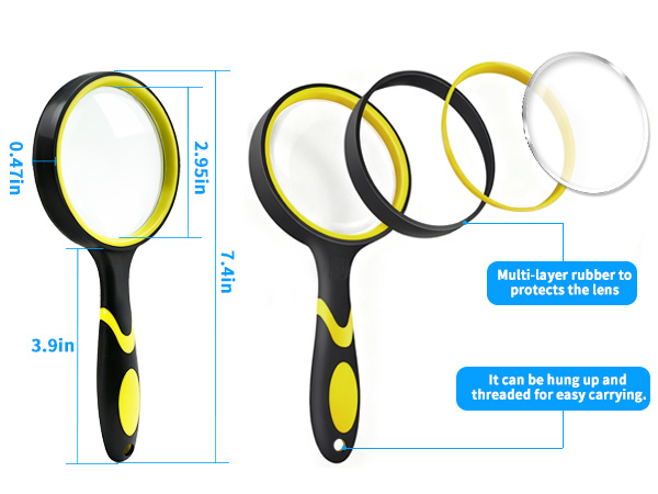 10X Magnifying Glass with Large
