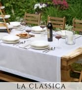 la classica indoor/outdoor party al fresco dining classic cotton linenblend poly-blend polyester