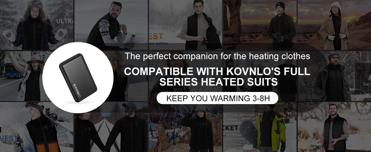 5v 2a power bank for heated vest