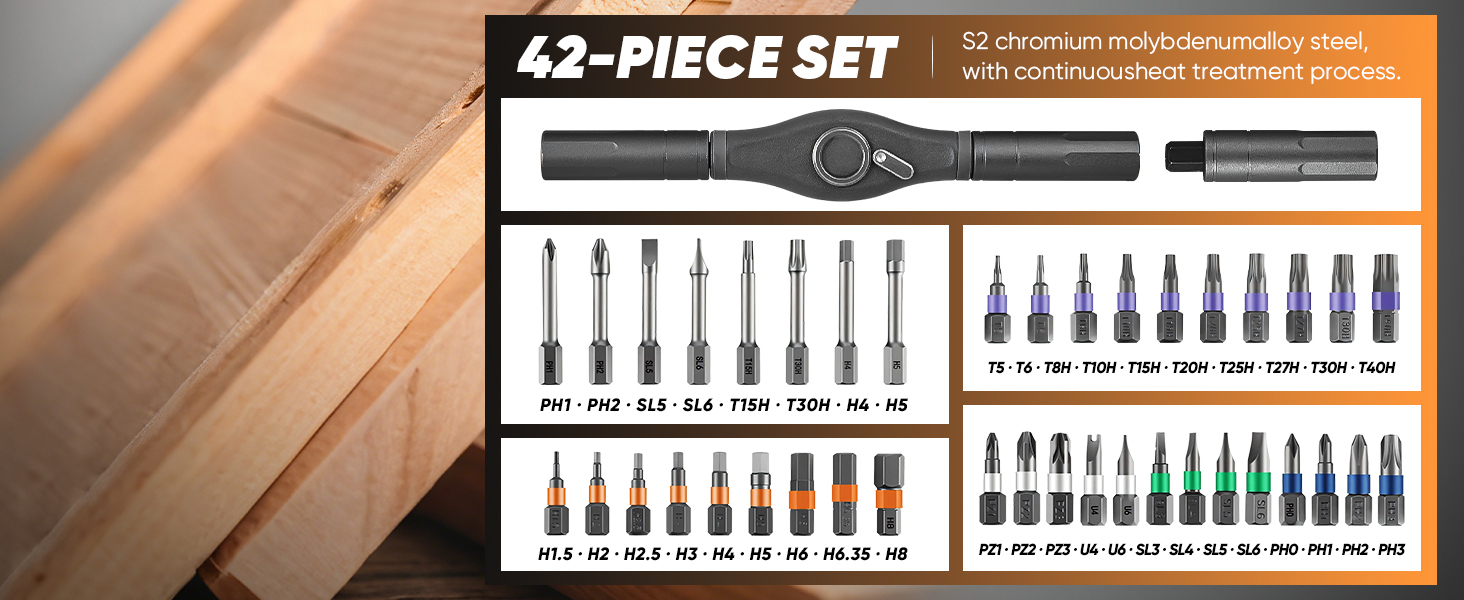 42 in 1 Magnetic Screwdriver Set