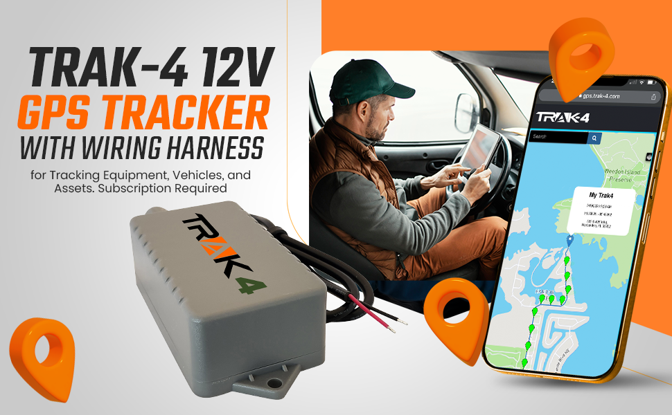 gps tracker trailer trak4 assets logistics fleet