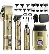 Saoilli Hair Clippers for Men Professional,Beard Trimmer Hair Trimmer Kit,Cordless Clippers and T...