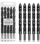 Luckyway 1/2" M35 Cobalt Drill Bits Titanium Aluminum Nitride Coated (TiAlN) with Bullet Point Ti...