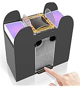 FEIERYA Automatic Card Shuffler 2/1/4/6 Deck,Battery-Operated Electric UNO Poker Shuffler,Playing...