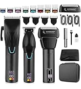 SUNNOW Professional Hair Clippers &amp; Hair Trimmer &amp; Foil Shaver Kit for Men, Beard Trimmer Clipper...