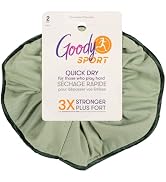 Goody Sport Forever Hair Scrunchies - 2 Ct, Blue &amp; Green, 3X Stronger, Sport-Level Grip for Worko...