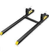 VEVOR Pallet Forks, 2000 lbs Clamp on Pallet Forks, 60" Total Length Heavy Duty Pallet Forks with...