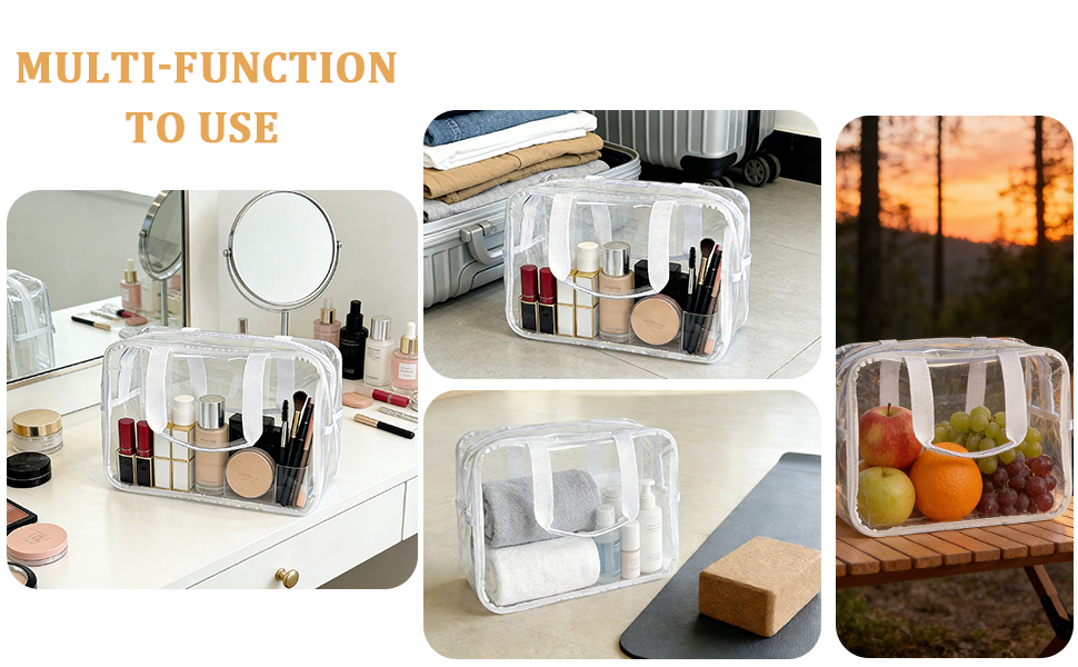 clear bag for toiletries