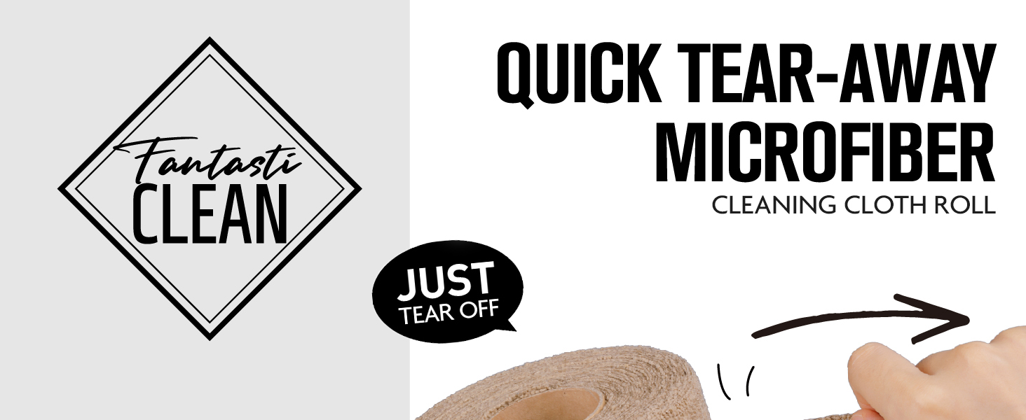 Fantasticlean Microfiber Cleaning Cloth Roll