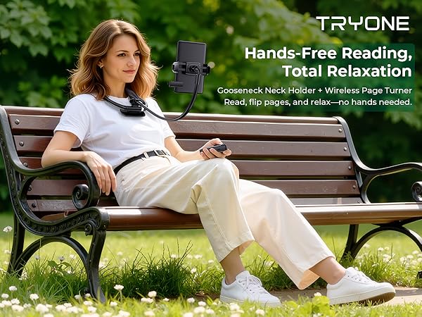Gooseneck Neck Holder + Wireless Page Turner