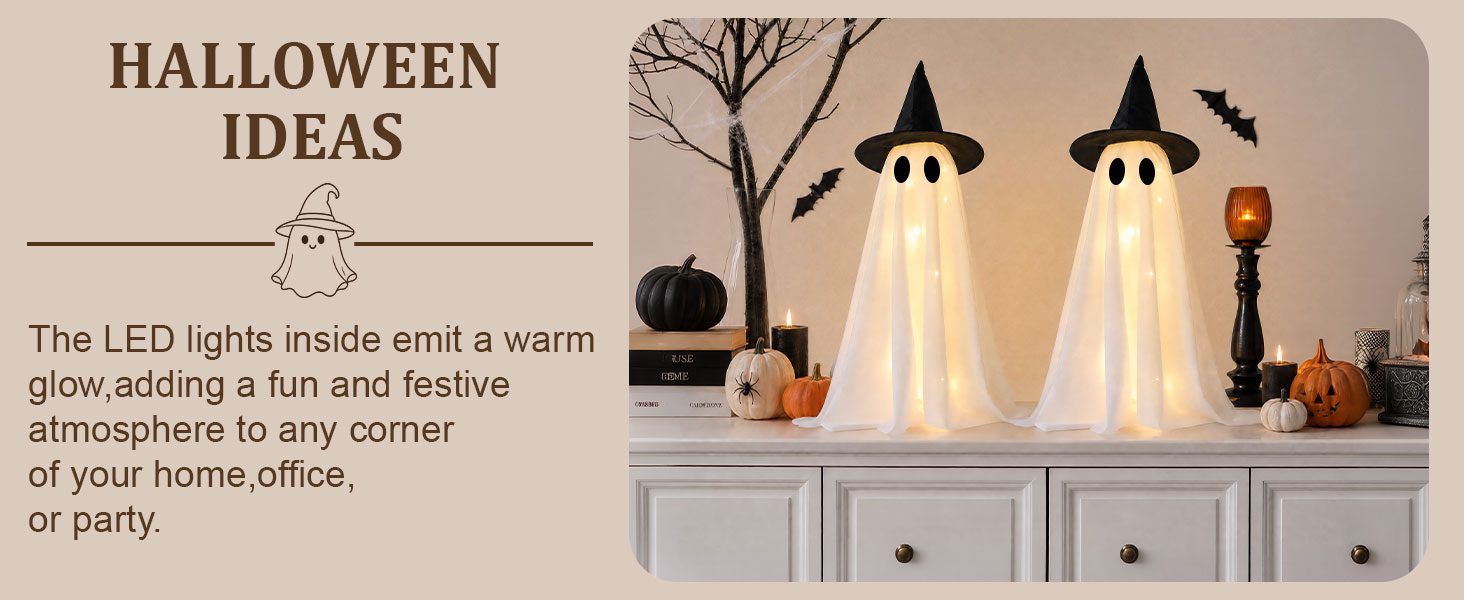 light up ghost decor