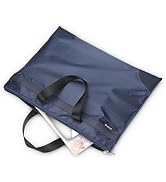 M&amp;G Zipper Pouch with Handle 12x15 in Large Pocket File Bag, A4 Foldable Document Storage Bag for...