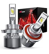 Nilight NIXMEN 2PCS H13/9008 LED Headlight Bulb 70W 8000-10000LM 350% Brighter High Low Beam Halo...