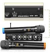 Sound Town Wireless Microphone Karaoke Mixer System with HD Audio Return Channel, Optical (Toslin...