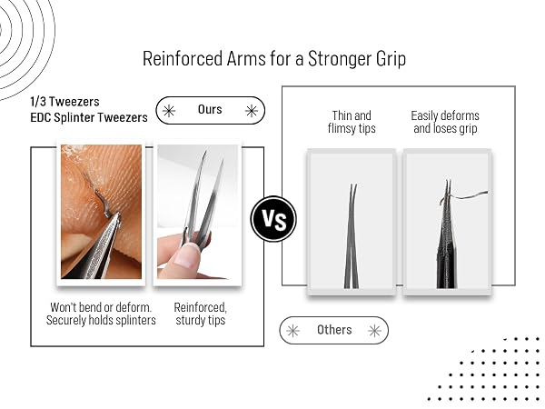 pointed precision ingrown hair tweezers,round tip eyebrow tweezers,splinter tweezers