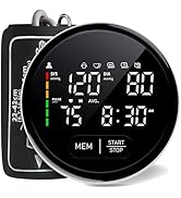 FOTOSY Blood Pressure Monitor Upper Arm Automatic Monitors for Home Use Adjustable 8.7"-16.5" Cuf...