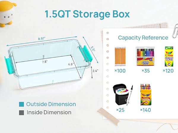 Clear Pencil Box
