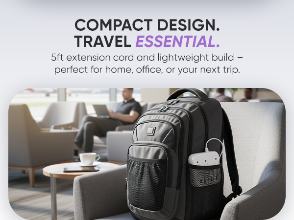 3 ac autlets, 4 usb ports and USb-c fast charging - all in one