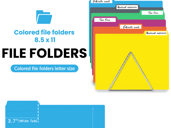 colored file folders