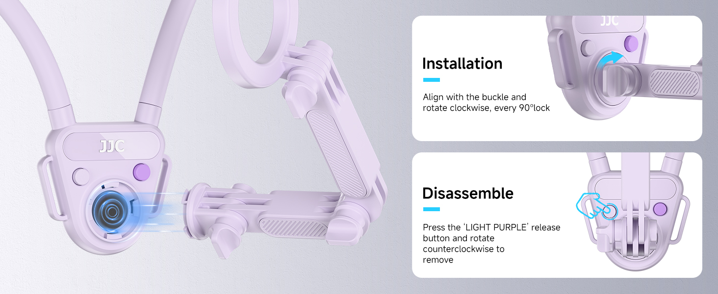 MNM-MS1 PURPLE Magnetic Neck Mount