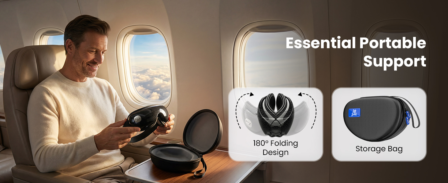 eye massager with heat and cooling eye mask for dry eye headaches migraine relief