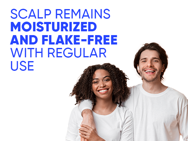 Scalp remains moisturized and flake-free with regular use