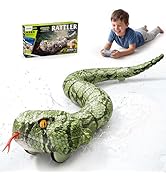 Veeniix SM30S-Green Amphibious Remote Control Snake,Prank Toy Indoor Outdoor Games,Realistic Movi...
