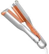 SHEGLAM 0.75" Deep Waver for Short Hair Lightweight, Dual Voltage, Smart Timer Hair Tool Crimper ...