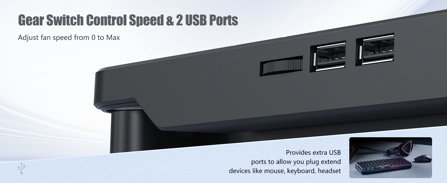 Gear Switch Control Speed and 2 USB Ports