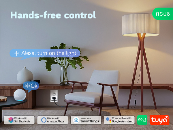smart plug, Wi-Fi outlet, energy monitoring, remote control, no hub, smart home device