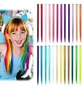 Dreamlover Hair Accessories for Girls, Colored Hair Extensions, Crazy Hair Day Accessories, 24 Pi...