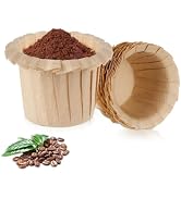 Disposable Paper filter, 200 Counts K Cup Paper Coffee Filters Compatible with K Cup Brewers Sing...