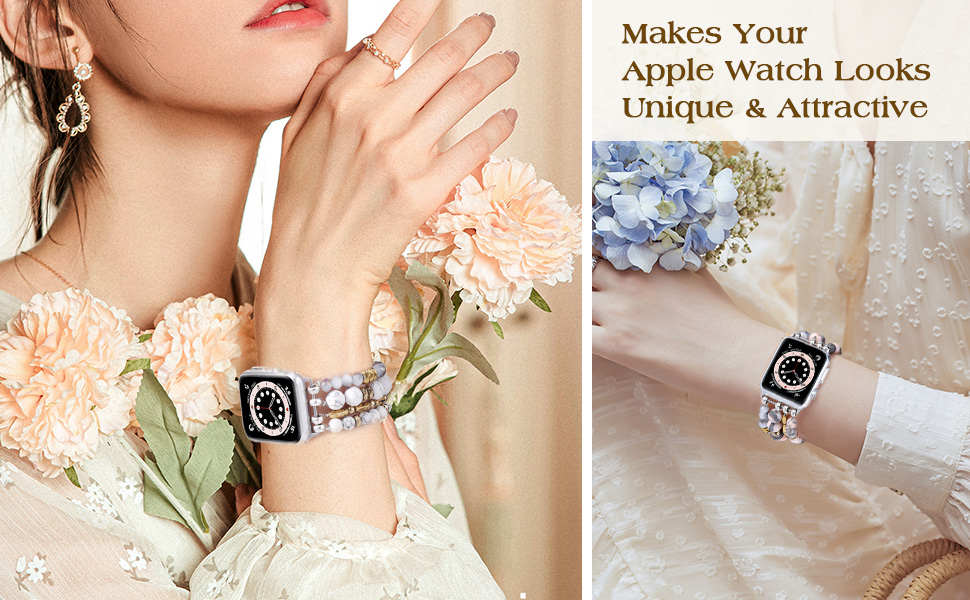 beaded apple watch band