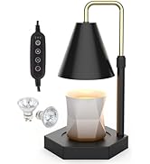 Candle Warmer, Electric Candle Lamp Warmer with Timer Adjustable Height &amp; Dimmable Wax Melts Warm...