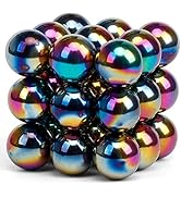 27PCS Magnet Rainbow Ball Rock Stone Fidget Toys for Adults Stress Relief, Magnet for Whiteboard ...